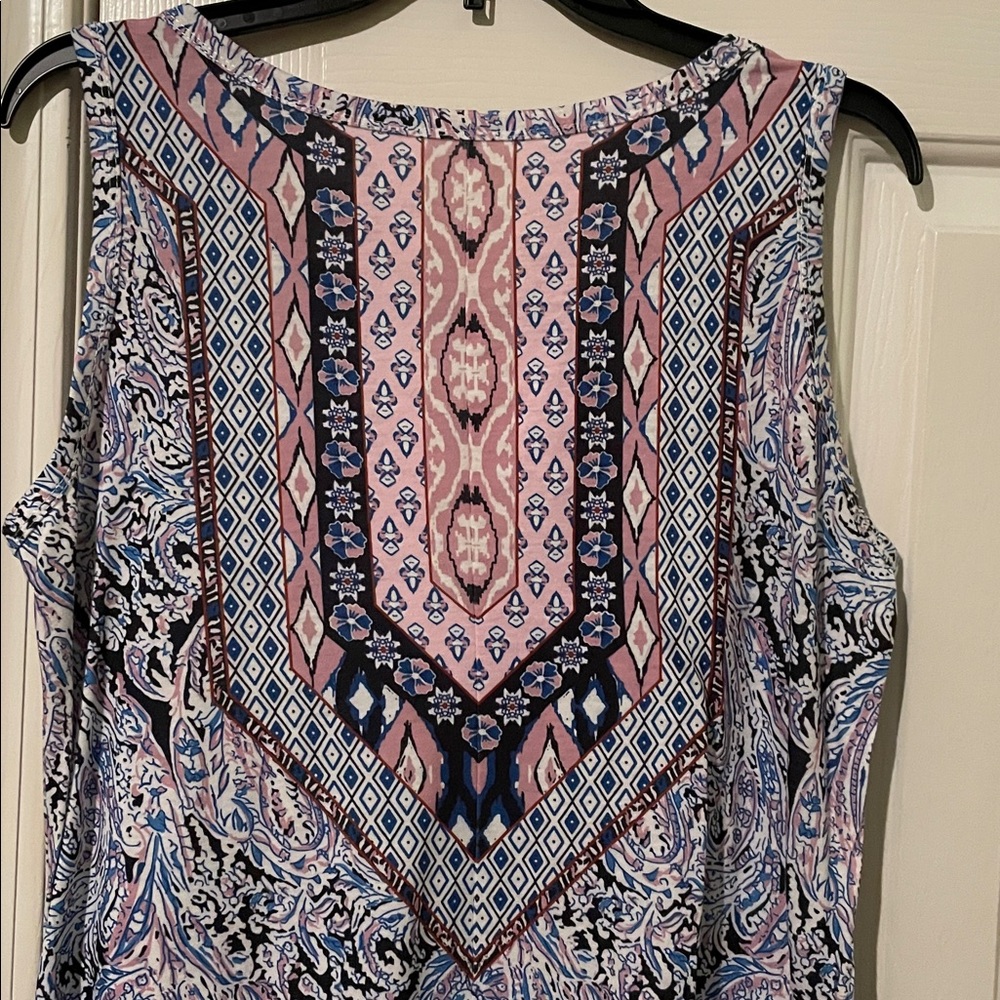 Paisley Sleeveless Dress - Picture 6 of 9